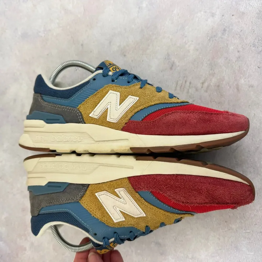 New Balance 997H CM997HVT Men's Size 9 Workwear Blue Tan Red Athletic Shoes